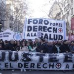 Se realiza la Marcha Federal en defensa de la Salud Pública contra el ajuste de Milei