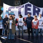 La CTERA realizó una Jornada Nacional de Lucha frente al Palacio Pizzurno y anunció un Paro Nacional Docente