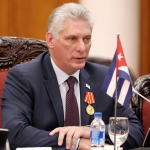 El presidente de Cuba Díaz Canelo repudió el bloqueo, cuestionó a Trump y reclamó condenas internacionales